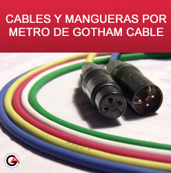 Cables y mangueras por metro de Gotham Cable